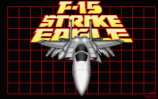 F-15 Strike Eagle 2 title screen for Atari ST